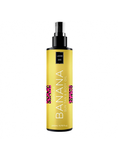 Lavish Care Vanilla Banana Sun Tan & Body Oil Λάδι Σώματος για Έντονο Μαύρισμα (Βανίλια Μπανάνα) 200ml