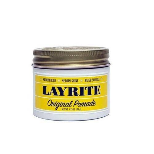 Layrite Deluxe Hair Pomade Original, Water Soluble 120gr (medium hold / medium shine)