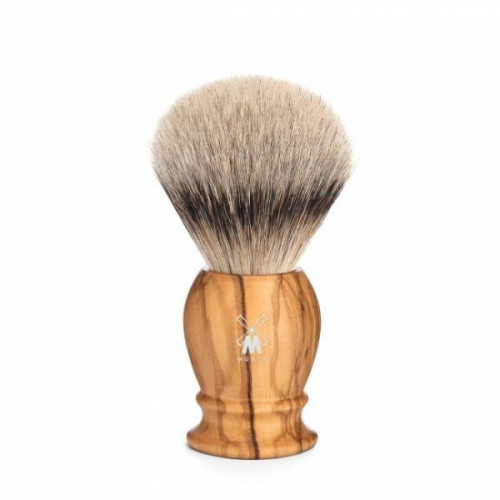 Muehle CLASSIC shaving brush 091 H 250 – silvertip badger/olive wood/21mm