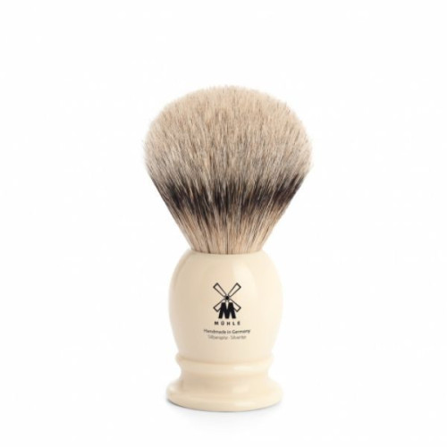 Muehle CLASSIC shaving brush 099 K 257 – silvertip badger/high-grade resin/19mm