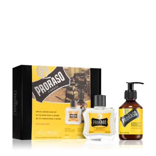 Proraso Duo Pack Beard Gift Set Wood and Spice (Beard Balm 100ml & Beard Shampoo 200ml)