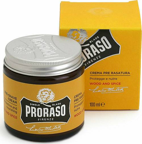 Proraso Pre-Shave Cream Wood & Spice 100ml (κρέμα πριν το ξύρισμα)