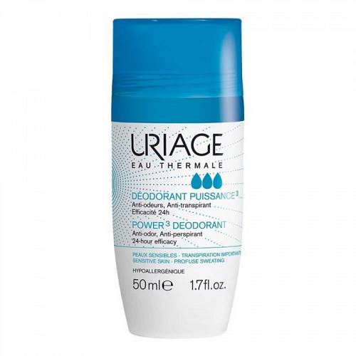 URIAGE Deodorant Puissance 3 Roll On 50ml