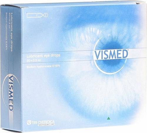 Vismed Lubricant Eye Drops 20 x 0.3ml Λιπαντικές Οφθαλμικές Σταγόνες
