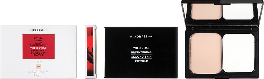 Korres Wild Rose Brightening Powder - Άγριο Τριαντάφυλλο Πούδρα WRP2 Για Λάμψη & Φυσική Κάλυψη, 10g