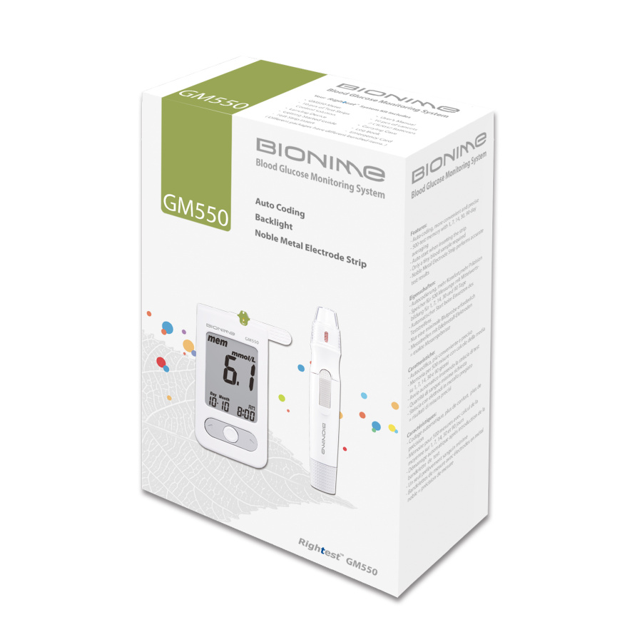 Bionime GM550 Μετρητής Σακχάρου, 1τεμ