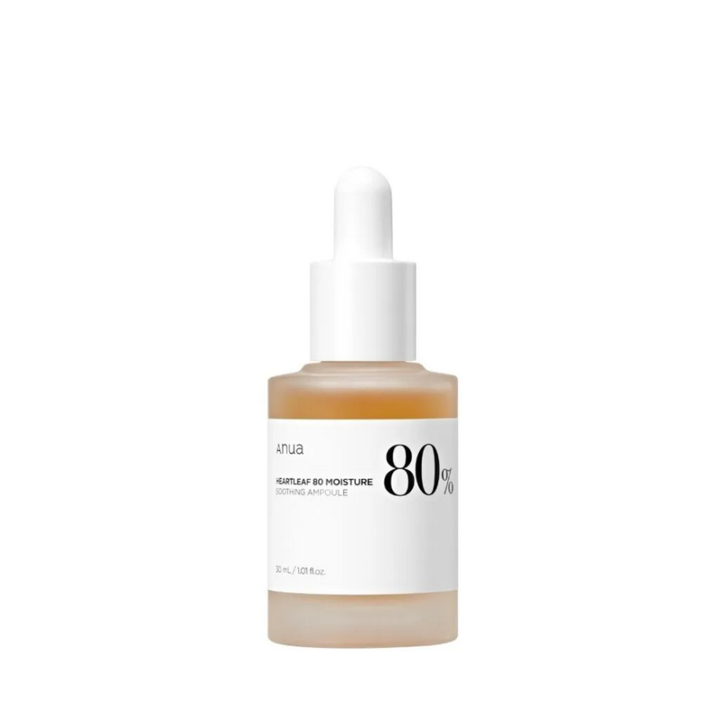 Anua Heartleaf 80% Soothing Ampoule 30ml – Ενυδατική καταπραϋντική αμπούλα για glass skin 30ml