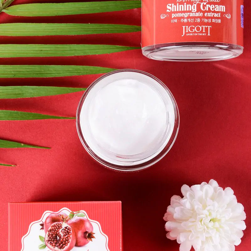 Jigott Pomegrante Shining Cream - Κρέμα λάμψης προσώπου με εκχύλισμα ροδιού - 70ml