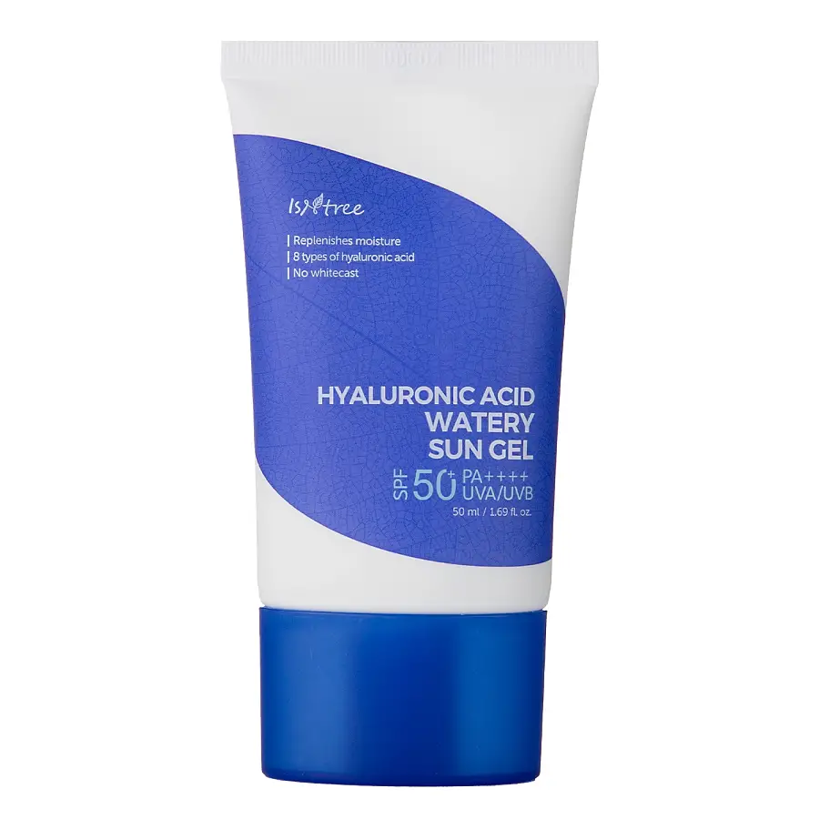 Isntree - Hyaluronic Acid - Watery Sun Gel SPF50+/PA++++ - Lightweight Face Protection Cream - Αντηλιακό Gel Προσώπου SPF50 - 50ml