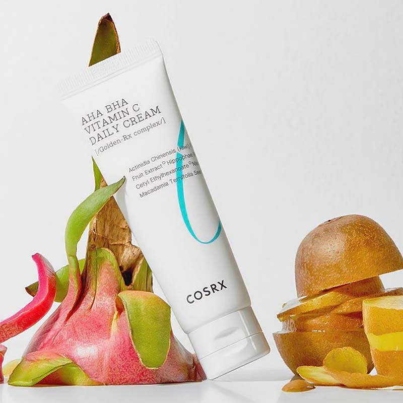 Cosrx Refresh AHA BHA Vitamin C Daily Cream Color Equalizing Κρέμα Προσώπου Καταπραϋντική , Τόνωσης & Ρύθμισης των Δυσχρωμιών - 50gr