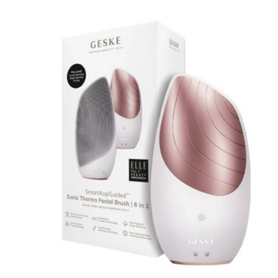 Geske Sonic Thermo Facial Brush 6 in 1 Starlight Συσκευή καθαρισμού, μασάζ προσώπου και θερμαινόμενη βούρτσα - 1 Τεμάχιο