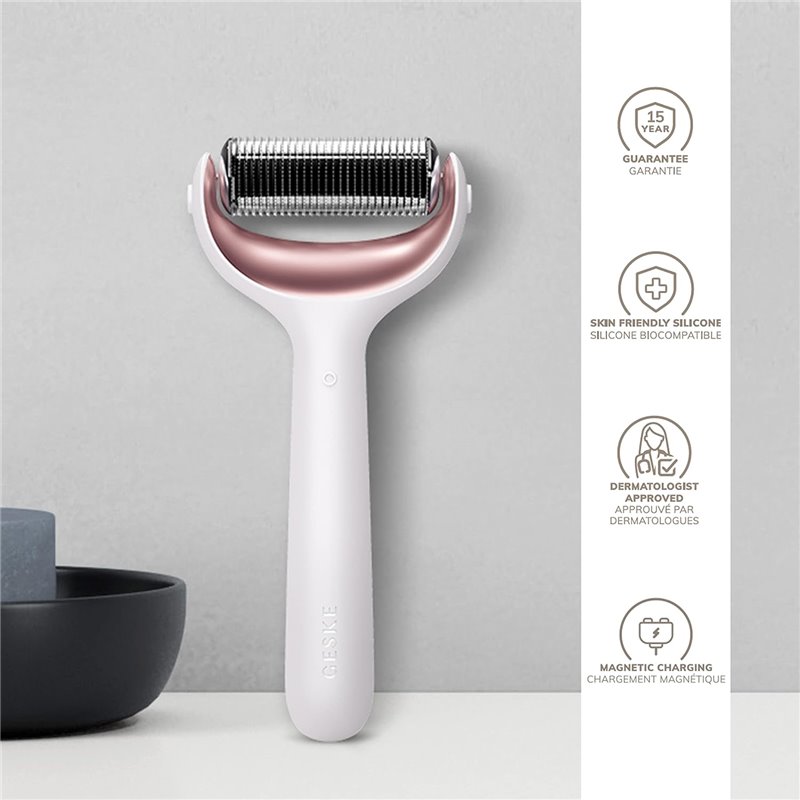 Geske MicroNeedle Face & Body Roller 8 in 1 Starlight Συσκευή Μεσοθεραπείας Προσώπου & Σώματος 1 Τεμάχιο