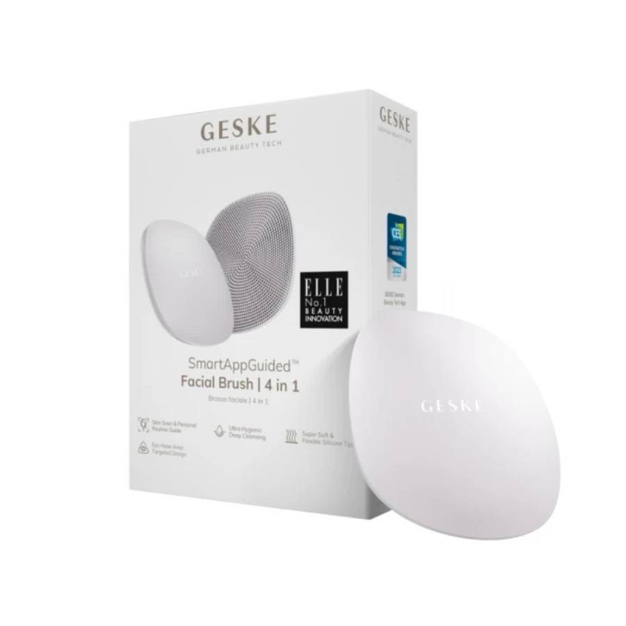 Geske Facial Brush 4 in 1 Starlight Βούρτσα με σιλικονούχες άκρες για βαθύ καθαρισμό και καθαρισμό στην ζώνη Τ - 1 τεμάχιο