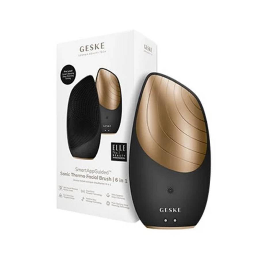 Geske Sonic Thermo Facial Brush 6 in 1 Gray Θερμαινόμενη συσκευή προσώπου για τον καθημερινό καθαρισμό - 1 Τεμάχιο