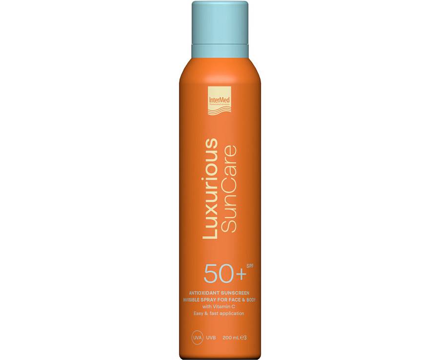 Intermed Luxurious Suncare Αντηλιακή Κρέμα για το Σώμα SPF50 σε Spray 200ml