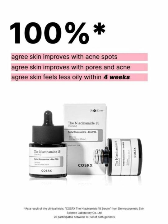 COSRX The Niacinamide 15 Serum – Ορός με νιασιναμίδη για καταπολέμηση της ακμής - 20 ml