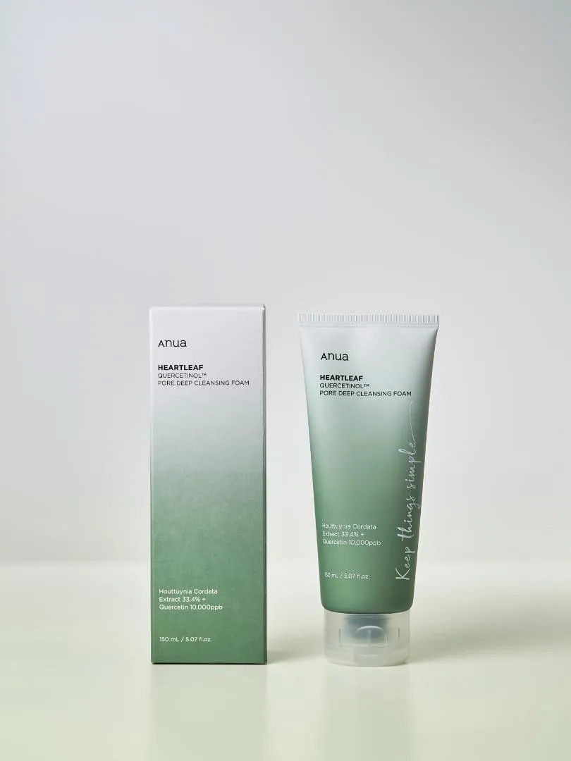 ANUA Heartleaf Quercetionl Pore Deep Cleansing Foam -  Αφρός για καθημερινό βαθύ καθαρισμό - 150ml
