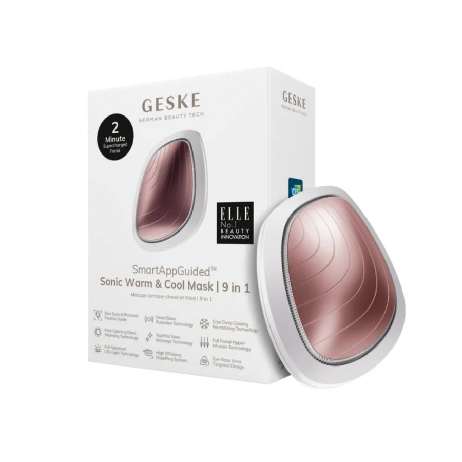 Geske Sonic Warm & Cool Mask 9 in1 Starlight Συσκευή-μάσκα με διαφορετικά μήκη LED και διαφορετικές θερμοκρασίες ψύξης-θέρμανσης  - 1 Τεμάχιο