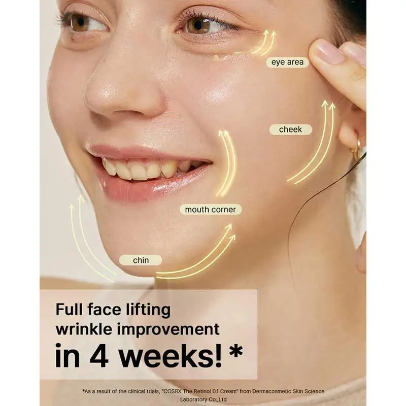 Cosrx The Retinol 0.1 Cream Κρέμα Προσώπου Λαιμού και Ματιών με Ρετινόλη Αντιρυτιδική & Για Δέρμα με Ακμή 20ml