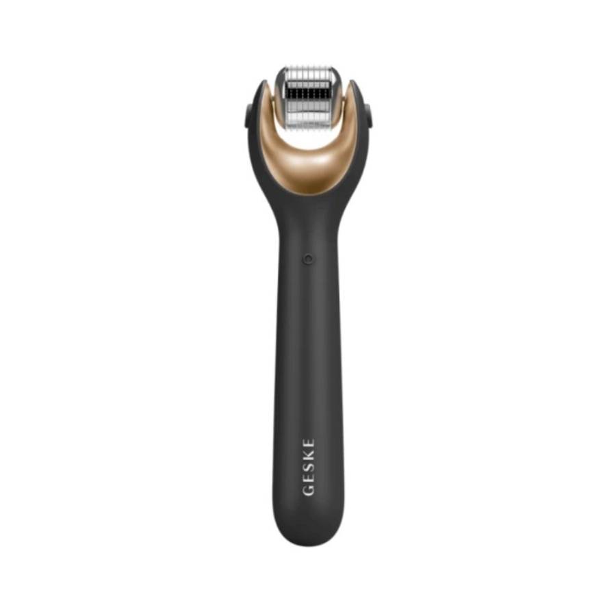 Geske MicroNeedle Face Roller 9 in 1 Gray - Συσκευή ομορφιάς με 3 διαφορετικές κεφαλές:μεσοθεραπείας,ροζ χαλαζία και κεφαλή ψύξης  - 1 Τεμάχιο