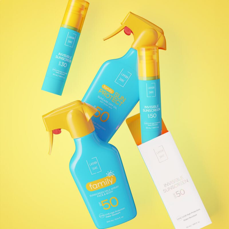 Lavish Family Sunscreen Dry Oil Αντηλιακό Λάδι Σώματος SPF50 300ml