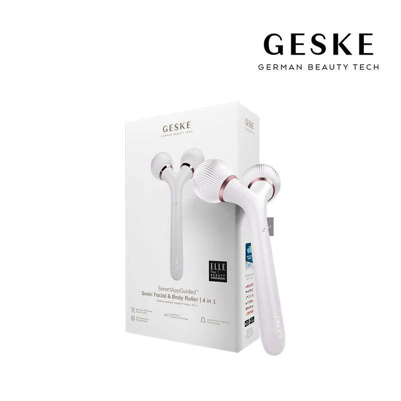 Geske Sonic SmartAppGuided Sonic Facial & Body Roller 4 in 1 Starlight  Συσκευή διόρθωσης περιγράμματος προσώπου και σύσφιξης για πρόσωπο και σώμα