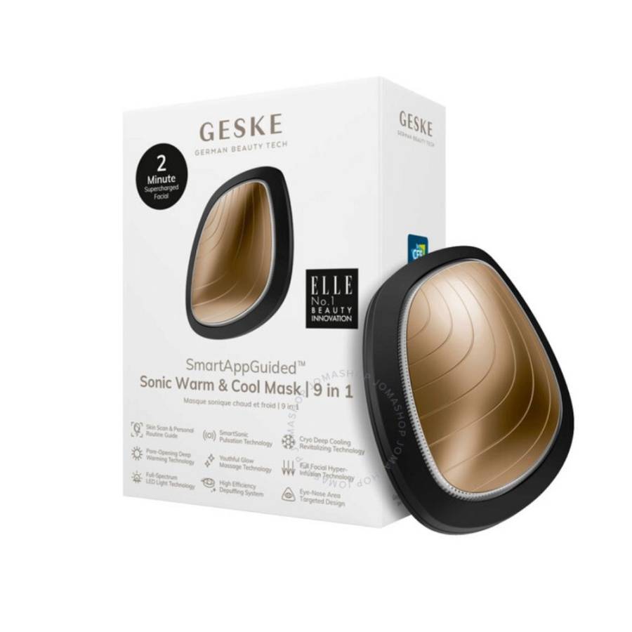 Geske Sonic Warm & Cool Mask 9 in1 Gray Συσκευή-μάσκα με διαφορετικά μήκη LED και διαφορετικές θερμοκρασίες ψύξης-θέρμανσης - 1 τεμάχιο