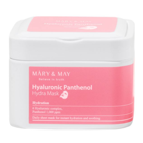 Mary&May - Hyaluronic Panthenol Hydra Mask - Hydrating Face Mask Set - 30pcs.