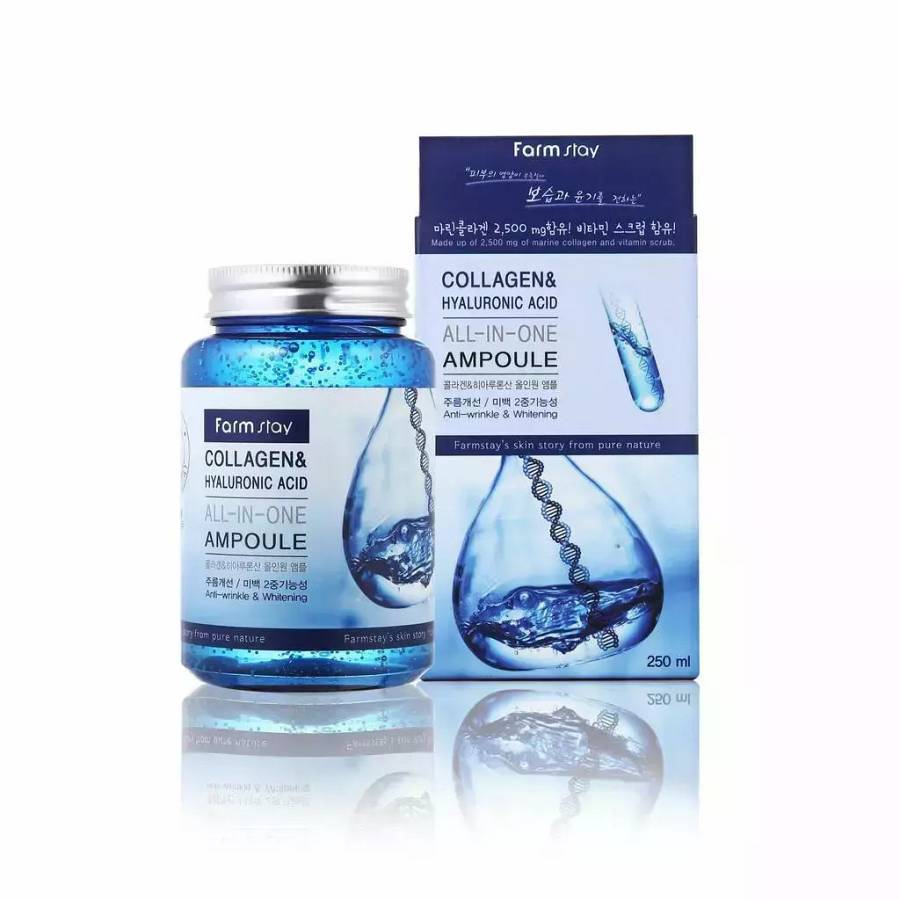 Farm Stay Collagen & Hyaluronic Acid Serum Προσώπου με Κολλαγόνο 250ml