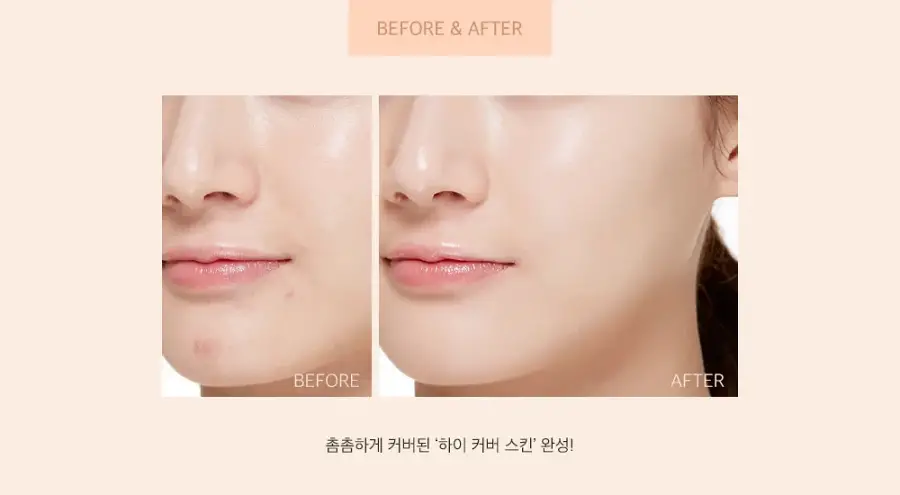 Missha Magic Cushion Cover Lasting Foundation SPF50+/PA+++, 21 Light Beige - 15 g
