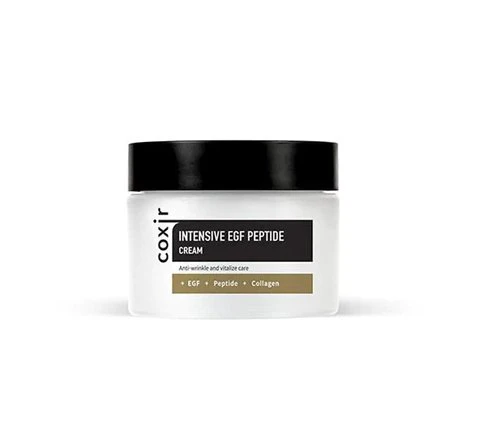 COXIR - Anti-aging facial care set Intensive EGF Peptide Gift Set 3 pcs : 1x 150ml Green Tea pH Clear Cleanser - 1x 50ml Intensive EGF Peptide Serum - 1x 50ml Intensive EGF Peptide Cream