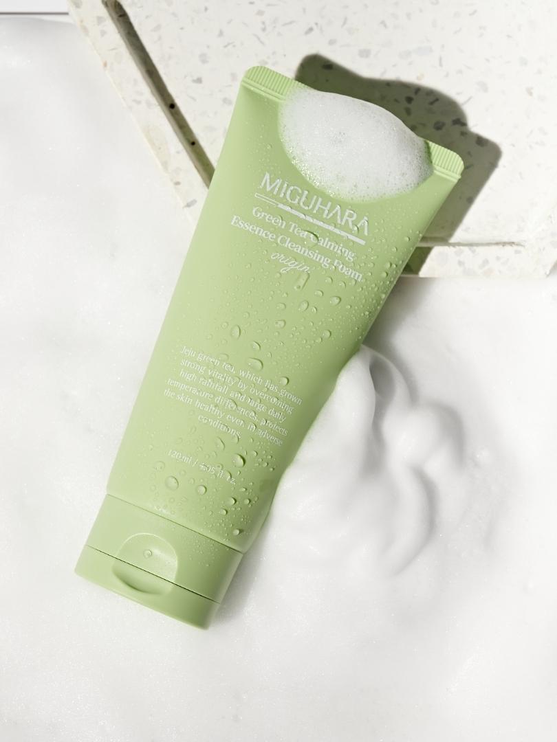 Miguhara Green Tea Calming Essence Cleansing Foam Origin – Αφρός καθαρισμού με πράσινο τσάι - 120 ml