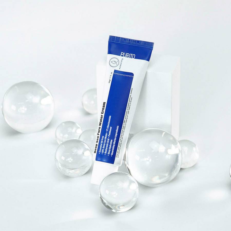 Purito Deep Sea Pure Water Κρέμα Προσώπου Ημέρας για Ενυδάτωση με Υαλουρονικό Οξύ & Χαβιάρι 50gr