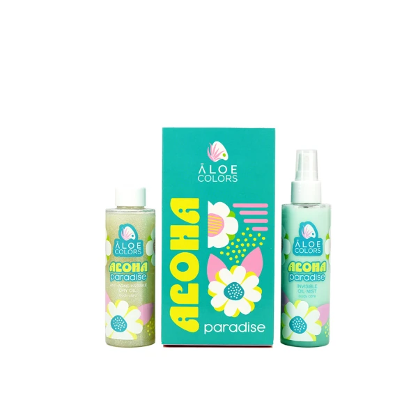 Aloe Colors Promo Aloha Paradise Invisible Oil Mist  - 150 ml & Anti-aging Invisible Dry Oil  - 150 ml