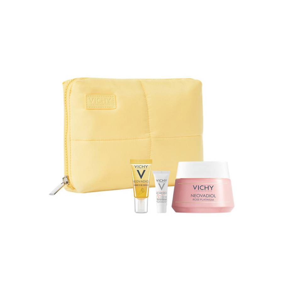 Vichy Promo με Neovadiol Rose Platinium Αντιρυτιδική Κρέμα Ημέρας, 50ml & Δώρο Neovadiol Meno 5 BI-Serum Ορός Προσώπου, 5ml, Capital Soleil UV-Age Daily SPF50+ Αντηλιακό Προσώπου, 3ml & Νεσεσέρ, 1σετ