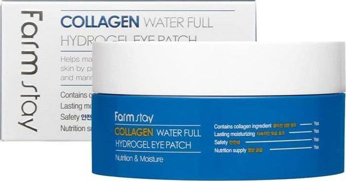 FarmStay Collagen Water Full Hydrogel Μάσκα Ματιών για Θρέψη - 60pcs