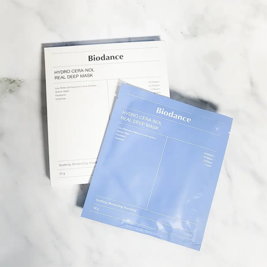 Biodance - Hydro Cera-nol Real Deep Mask - Moisturizing Collagen Face Mask - 1pc/34g