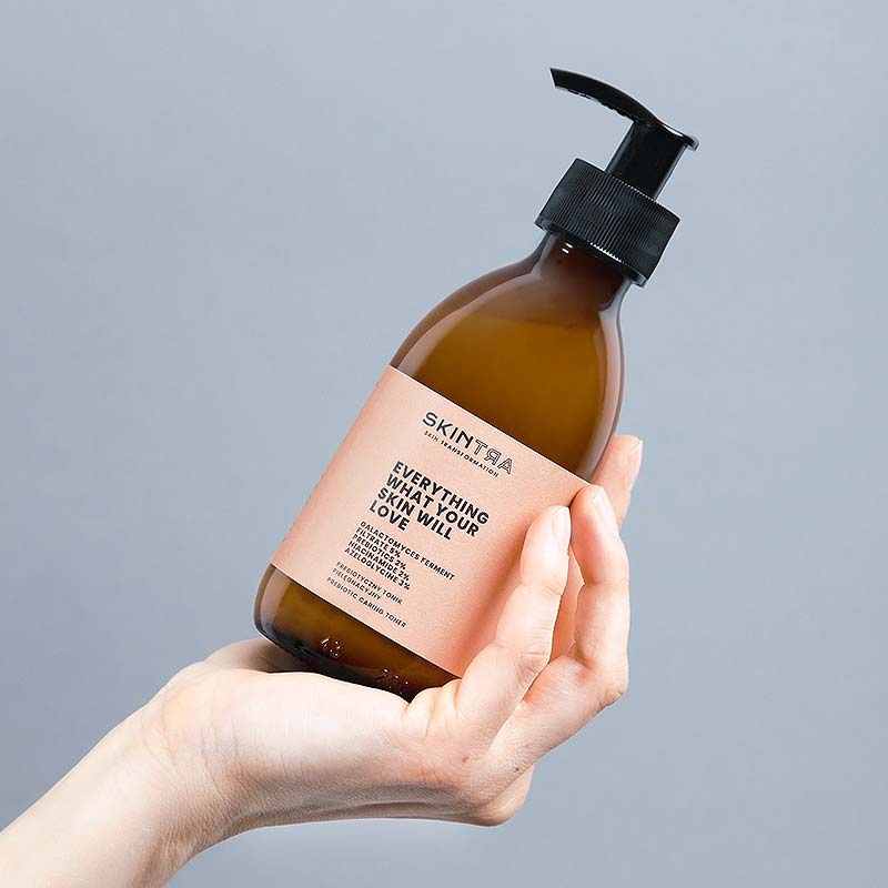 SkinTra Everything What Your Skin Will Love Prebiotic Caring 3 in 1 Toner – Serum – Κρέμα Με Γαλακτομύκητες & Scualane για Αποχρωματισμούς του Δέρματος & Βαθιά Ενυδάτωση - 200ml