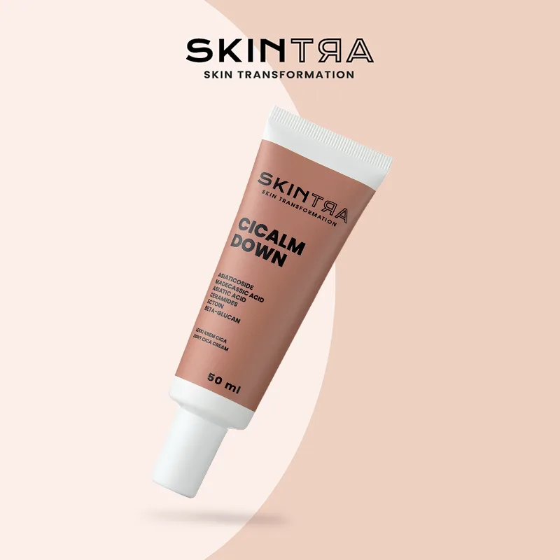 SkinTra Cicalm Down Light Cica Cream Καταπραϋντική & Αναπλαστική Κρέμα Προσώπου & Ματιών - 50ml