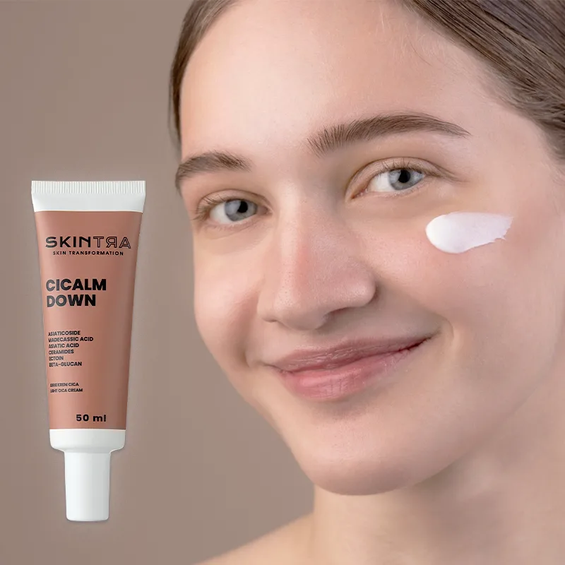 SkinTra Cicalm Down Light Cica Cream Καταπραϋντική & Αναπλαστική Κρέμα Προσώπου & Ματιών - 50ml