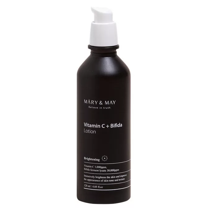 Mary & May Vitamine C Bifida Lotion Λοσιόν Προσώπου με Βιταμίνη C & Ζυμωτικό Λύμα Bifida για Ενυδάτωση & Λάμψη στο Θαμπό Δέρμα 120ml