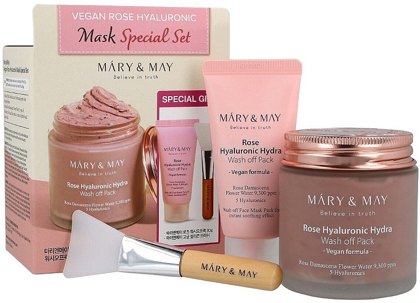Mary&May Vegan Hyaluronic Hydra wash off Mask Special Gift Set