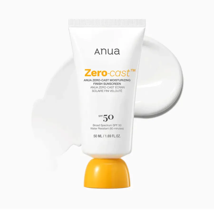 Anua Zero‑Cast Moisturizing Finish Sunscreen 50ml