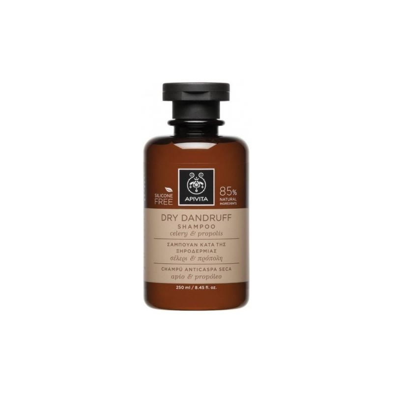 Apivita Dry Dandruff Shampoo Σαμπουάν κατά της Ξηροδερμίας, με Σέλερι & Πρόπολη, 250ml