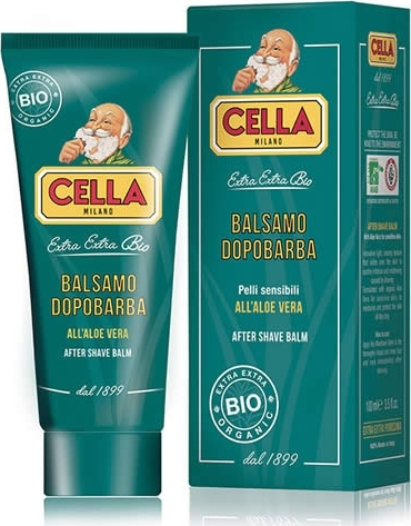 Cella Milano after shave balm tube bio/organic with aloe vera sensitive skin 100ml