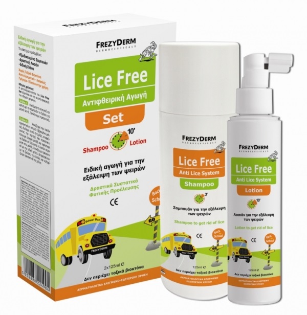 Frezyderm Lice Free Set (Shampoo + Lotion 2x125ml)