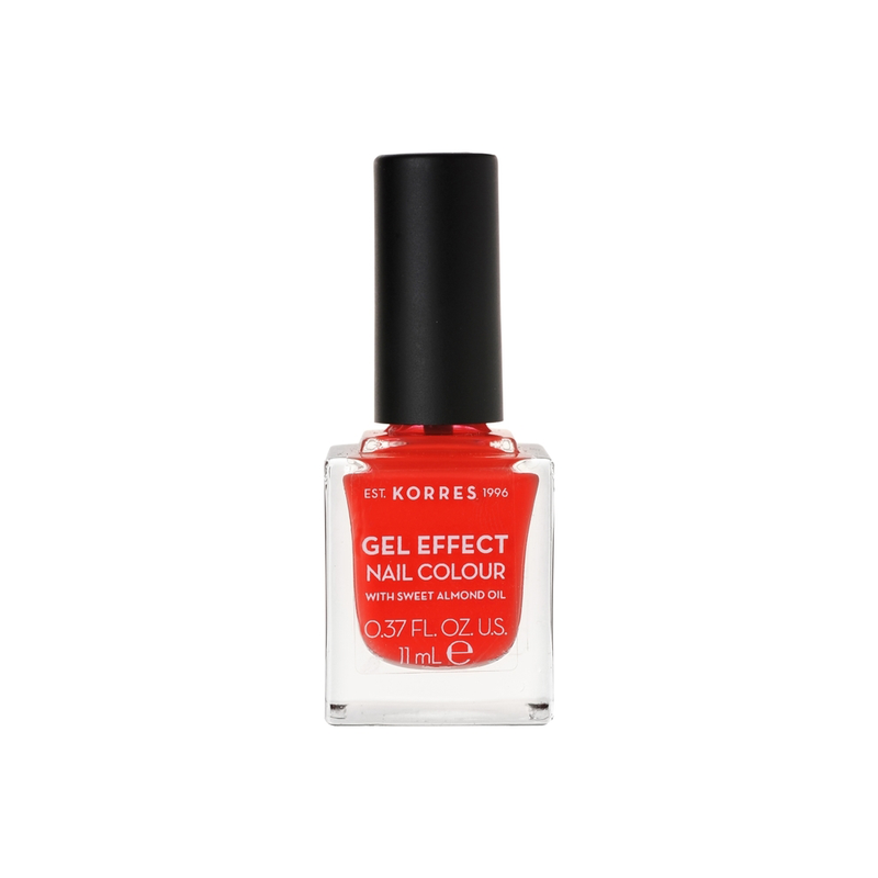 Korres Gel Effect Nail Colour Βερνίκι Νυχιών 45 Coral 11ml