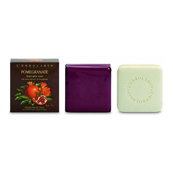 L Erbolario Melograno / Pomegranate Limited Edition Perfumed Soap With Tin Box, 100gr
