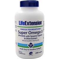 Life Extension Super Omega 3 with EPA/DHA with Sesame Lignans Ol