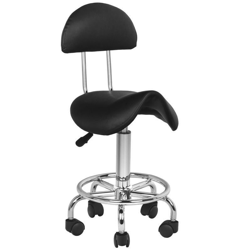 NC Pro Equipment 6001 COSMETIC STOOL  BLACK - Επαγγελματικό σκαμπώ μανικιούρ & αισθητικής μαύρο
